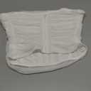 Floerns Women's Strapless Ruched Tube Tops Sleeveless Bandeau Concert Corset Top Large