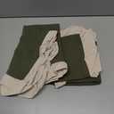 Pillow Shams Set of 2 Pure Cotton Champray Ruffled Edge,Thick and Solid Washed Dobby Heavy Fabric (Standard 20x26 inches) (Olive Green)