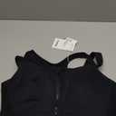 Yvette Front Closure High Support Sports Bras for Women Double Strpas Plus Size Sports Bra with Sewn in Pads, Black, Size: M+