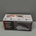 Mueller Vegetable Chopper Mandoline Slicer, Food Veggie Chopper, Cheese Grater, Onion Vegetable Cutter with Container, Dicer, Kitchen Gadgets & Essentials, White Sand/Grey (6 blade)