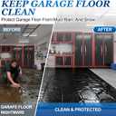 Non-Slip Garage Floor Mat(7'X9'), Upgraded PVC Containment Mat with a Rubber Wiper and Stay Put Corners - Heavy Duty Waterproof Protection from Snow, Rain and Mud for Cars, SUV, Trucks