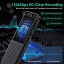 78GB Voice Activated Recorder with Playback, Vandlion 1536KbpsDigital Audio Recording Device (70Hrs Recording Time) with Noise Reduction, Password for Lectures Meetings Interviews Classes