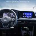 2PCS Car Screen Protector for Volkswagen Golf GTI/R (MK8) 2022-2024 Accessories Navigation& Dashboard Touchscreen Protector Film Tempered Glass 8''