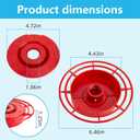 Hummingbird Feeder Replacement Bottom Suitable for Best 1 Hummingbird Feeder, Outdoors Feeder Bottom, Including Models 8 Oz, 32 Oz, and 72 Oz, Red Plastic Base(No Bottles)