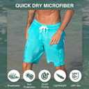 Kanu Surf Mens Barracuda Swim Trunks (Regular & Extended Sizes) (Blue, XXL)
