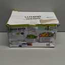 LUXEAR 4 Pack Fruit Vegetable Containers for Fridge, Produce Saver Container with Lids &Removable Colander BPA-free Refrigerator Storage Organizer for Fruit Vegetable, Berry, Meat keep Fresh Longer