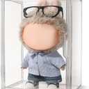 Display Case Compatible with Labubu 15.75 inches Height, Acrylic Clear Display Box Shelf for POP MART Labubu Doll, 1 Pack