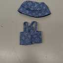 XlErgozylum Thicker 17cm Clothes and Hat (No Doll) Adorable Fashion Outfit, Dress Up Accessories Suit for Mini Dolls Light Blue