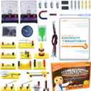 Teenii Electricity and Magnetism Kit for Kids, STEM Science Experiments with Electric Circuits, Educational Physics Toy, Science Discovery Game for Boys and Girls 8+, 50 Pieces