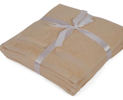 Casa Lino Face Towels & Body Wash Cloths for Showering - 100% Cotton Wash Cloths for Bathroom - Highly Absorbent & Quick Drying Washcloth Set - Cotton Washcloths 24 Pack (12" x 12") - (Linen Brown)