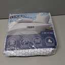 GROOSE Cooling Mattress Protector Queen, Waterproof Fitted Sheet Elasticized Mattress Pad Cover 8"-21" Deep Pocket Mattress Cover with Elastic Rubber BandQ, 60"80" (White)