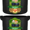 Gardzen 2-Pack 50 Gallon Grow Bags, Aeration Fabric Pots with Handles, Pot for Plants