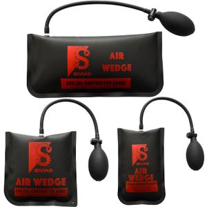 Air Wedge Shim, 3 Sizes Commercial Inflatable Air Pump Wedge Bag Tool, Air Bag Tool for Variety of Jobs,Professional Leveling Kit & Alignment Tool, Maximum 500LB Rating