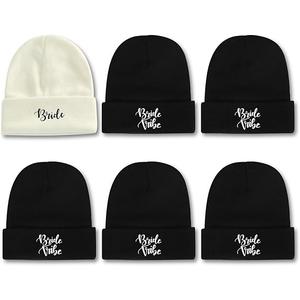 PartyGifts&beyond 6Packs Bachelorette Hat Bridesmaid Hat Bachelorette Party Favors Embroidered Bride Squad Baseball Cap