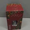 Christmas Snow Globe Lantern Water Glittering Christmas Tree Crown with Music, USB Lined/Battery Operated Lighted Lantern for Christmas Festival Decoration Gifts