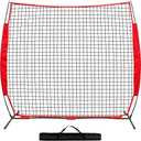 7x7ft/12x9ft/16x10ft/20x10ft Barricade Backstop Net, Sports Barrier Net, Multi-Sport Net with Carry Bag, Protective Screen for Practice- Baseball, Softball, Lacrosse, Soccer, Basketball, Tennis