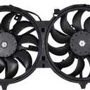 NewYall Engine Radiator Condenser Cooling Fan Assembly for Infiniti EX35 FX35 G35 G37 M35h Q60 Q70 Nissan 370Z 2007-2020