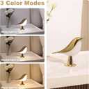 Bedside Lamps Bird Lamp Bird Decorations for The Home Small Lamps for Small Spaces Night Light for Kids ABS Plastic Cute Lamp for Bedroom, Living Room, Kitchen, Outdoor, Office Decor (Wood)