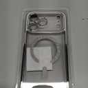 Magnetic for iPhone 17 Pro Max Case with Glitter Integrated Lens Protection, [Glossy Bumper & Shiny Magnetic Ring] [Compatible with Magsafe] Cute Women Girly Phone Case for iPhone 17 Pro Max Silver