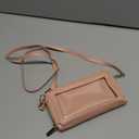 GOIACII Phone Purse Crossbody Bags for Women Small Travel Wallet Touch Screen RFID Blocking (Pink)