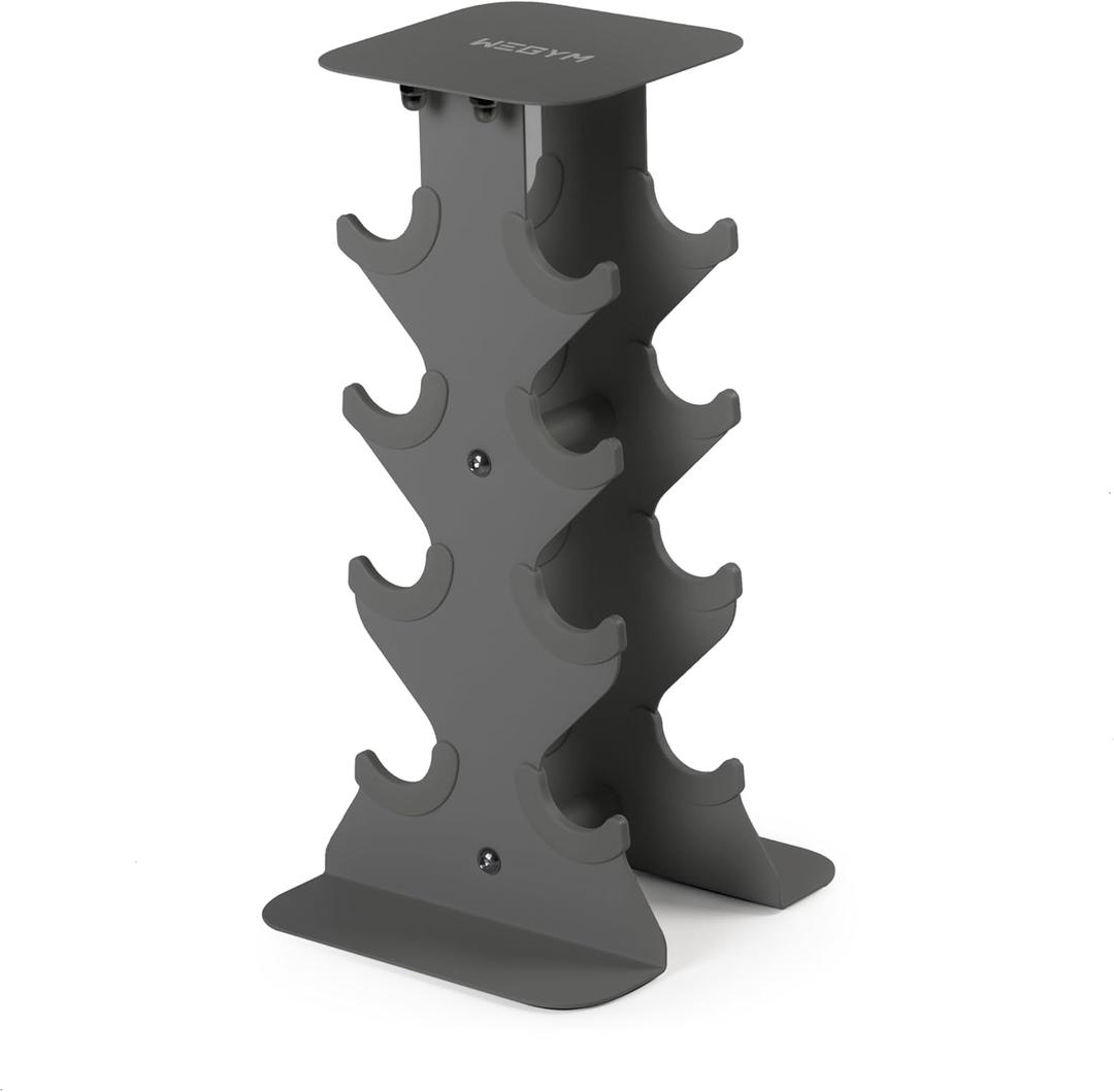 Dumbbell Racks, Space Saving Solution, Sturdy Cast Iron, Home Workout Storage, Heavy Weights Bearing, Home Strength Training (Slate)