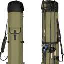 Fishing Rod Bag Fishing Rod Case, Durable Folding Oxford Fabric Portable Large Capacity Waterproof, Fishing Gear for Men