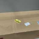 Homhedy 67" H Tall Bathroom Storage Cabinet with Barn Doors and Drawer