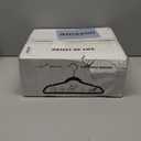 HOUSE DAY 14 Inch Kids Velvet Hangers 50 Pack, Durable Big Kids Hangers for Youth,Teen, Non Slip Kid Felt Hanger, Cute Childrens Hanger for Closet, White