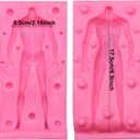 3D Human Body Silicone Clay Mold, Large Human Sculpture Polymer Mold Full Body Mold for Polymer Clay Craft (Large Man Body)
