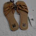 SM New York Melody tan strappy flat sandals Size 10