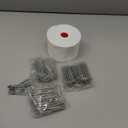 Curtain Pleat Tape, 11 Yards Pleater Curtains Tape with 50 Pcs Stainless Steel Pleater Hooks with 4 Prongs, Pinch Pleat Curtain Drapes Tape for Handmade DIY Pleated Curtain