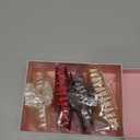 4Pcs Large Acrylic Hair Claw Clips - Strong Hold Thick Hair Banana Barrettes for Women Girls (Hair Clips, Banana (Coffee+Red+Beige+Champagne)