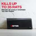 Victor Indoor Electronic Rat Trap, Humane Electric Rat Traps Indoor for Home, No Touch, No See Traps - M241B - Quickly and Humanely Kill Rats Indoors - 1 Pack