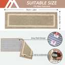 COSY HOMEER Soft Stair Treads 15pcs Non-Slip Carpet Mat 28inX9in Indoor Stair Runners for Wooden Steps,Stair Rugs for Kids and Dogs, 100% Polyester TPE Backing Beige