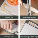 Stainless Steel Cutting Board, 14"x10" Cutting Boards for Kitchen, Dishwasher Safe, Scratch-Resistant with Juice Groove, Separate Sides for Meat and Vegetables ((Diamond Texture)