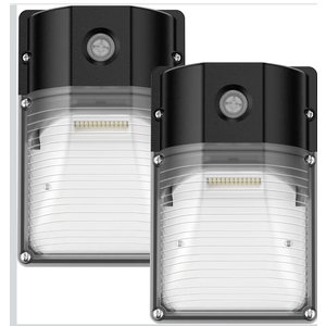 30W LED Wall Pack Light with Dusk to Dawn Sensor, 3600LM, 5000K Daylight, 120Vac Led Porch Lights, IP65 Waterproof Outdoor Security Lighting for Garage Warehouse Garden, ETL Certified, 2 Pack