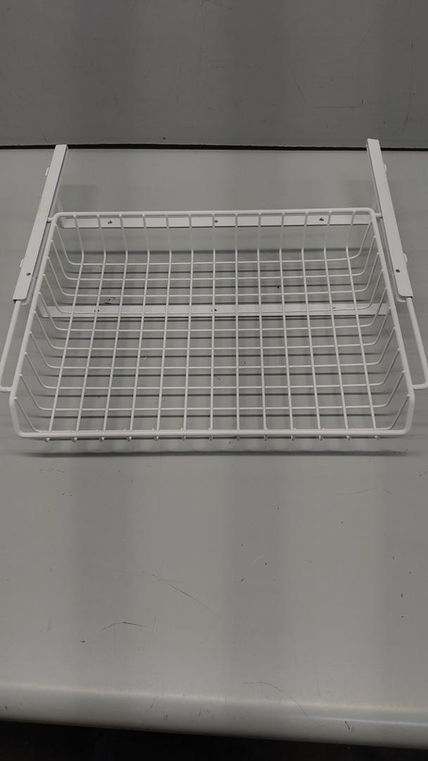 Organizer Storage for Families: Pull Out Storage Undersink Organizers Drawer Cabinet - Sliding 1 Tier Rack Metal Organization Under Counter Kitchen Bathroom for Homemakers(White,1Pack)