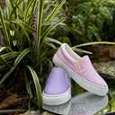 Toandon Toddler Girls Kids Sparkle Slip On Sneakers Loafers Age 2-10 (Pink)