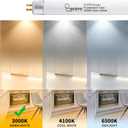8 Pack 21 Inch F13T5/WW Fluorescent Light Bulb, 3000K Warm White, T5 13 Watts Fluorescent Replacement Bulb for Counter and Cabinet Fixture, G5 Base
