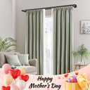 Double Curtain Rods 32 to 58 Inches, HOTOZON Blackout Double Curtain Rods for Windows 20 to 54 Inches (1.6-4.5 ft), 6/8 Inches Wrap Around Room Darkening Telescoping Drapery Rod, Black