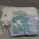 Christmas Bathroom Towels Set of 3 White Blue Xmas Tree Embroidered Soft 100% Cotton Bath Towel Little Snow Man Hand Towels for Winter Holiday Christmas Kitchen Decor Gift Dish Drying Cleaning