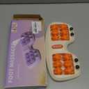 Foot Roller Massage for Plantar Fasciitis, Portable Feet Roller Therapy for Circulation and Pain Relief, Reflexology and Deep Tissue Muscle Tool (Orange)