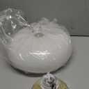 Gold Semi Flush Mount Ceiling Light,11inch Mid Century Modern Light Fixture,Hallway Lighting Fixture with Milk White Glass Shade,Vintage Ceiling Lamp for Kitchen,Porch,Entryway,Closet,Bedroom