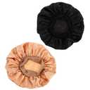 2Pcs Stretch Satin Hair Ties Silk Sleep Cap Trilby Hats for Men Hair Bonnet for Sleeping Hair Care Bonnets Chemo Hat for Women Sleep Caps Women Hair Care Bonnet Curls Man (29x29cm, As Shown)