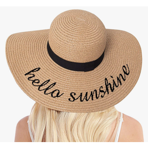 Double Couple Womens Straw Hat Wide Brim Floppy Beach Sun Hat for Women UPF 50+ Adjustable Strap Vacation