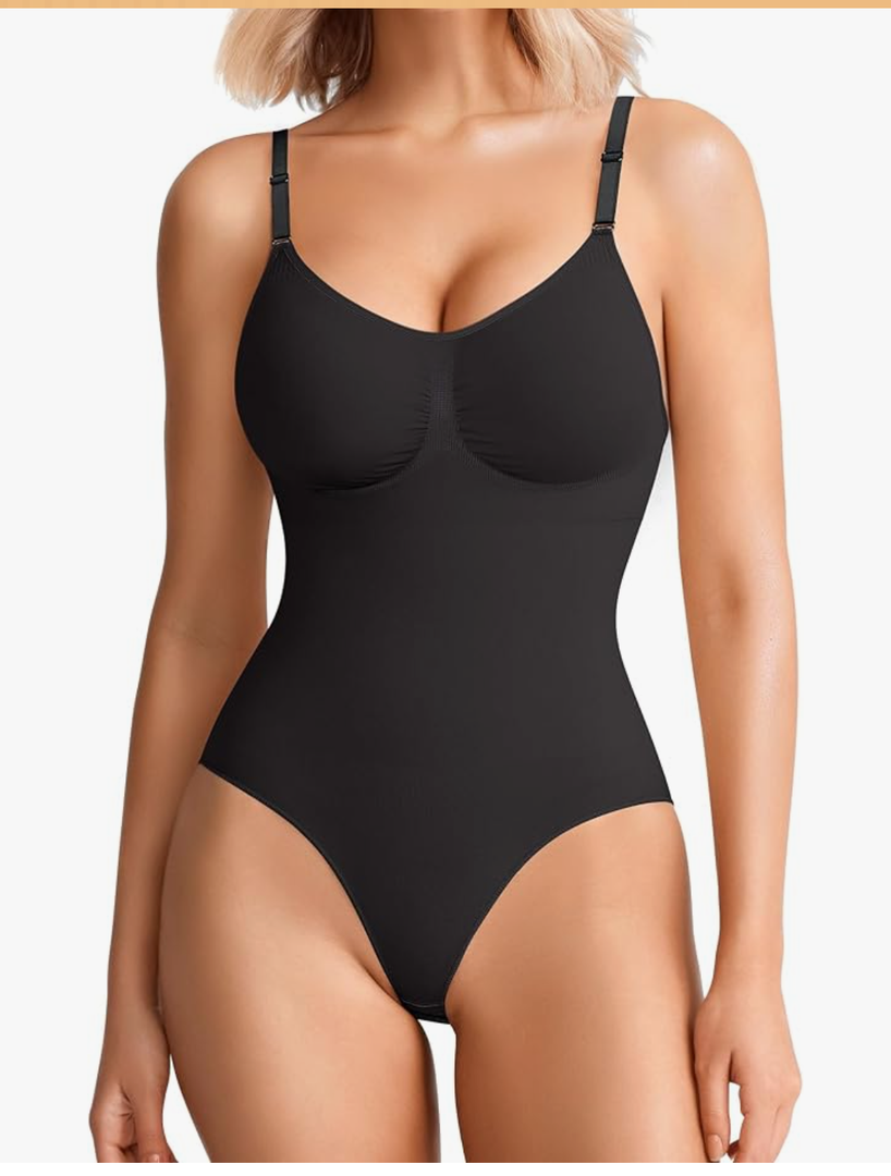 BRABIC Tummy Control Shapewear for Women Seamless Shapewear Bodysuit Body Shaper Waist Trainer Body Suit S/M