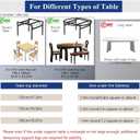 Folding Round Table Top Extender 60'' inch Wood Round Table Top No Legs Foldable Replace Desktop for Indoor Outdoor Patio Table Heavy-Duty Portable Table Extender Top (Black, 59in)