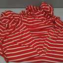LALAGEN Hooded Plus Striped Drawstring Hooded Tee Dress, Summer X-Large