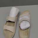 ECCO Women's Cozmo Two Band Slide Sandal, Limestone, 9-9.5