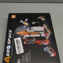 Space Exploration Shuttle Toys for 6 7 8 9 10 11 12 Year Old Boys 12-in-1 STEM Aerospace Building Kit Toy with Heavy Transport Rocket and Launcher Best Gifts for 6-12 Year Old Boys (566 PCS)